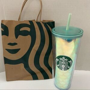 Starbucks Iridescent Mermaid Tumbler 24oz Venti‎